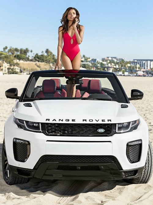 Mê mẩn người đẹp da màu bên Range Rover Evoque