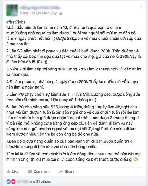 Facebooker Việt “phát sốt” với trào lưu “7 công việc đầu đời”