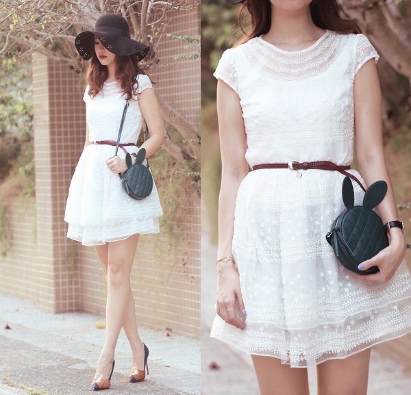 Váy ren trắng - item hút hồn phái đẹp khi thu sang