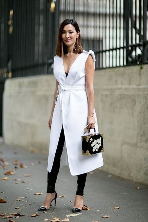 Blazer không tay – Kiểu áo khoác thu này không thể thiếu