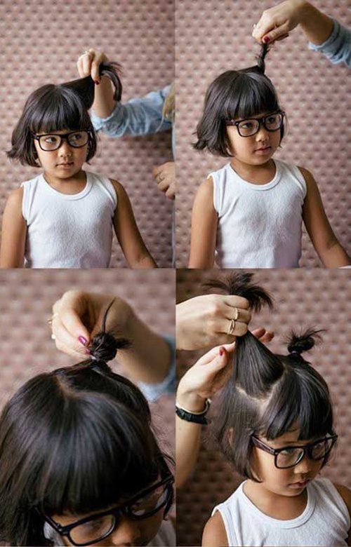 10 kiểu tóc cho bé gái xinh như công chúa đi chơi trung thu