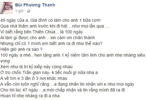 49 ngày mất Minh Thuận, Phương Thanh mới nói vì sao không dự tang bạn