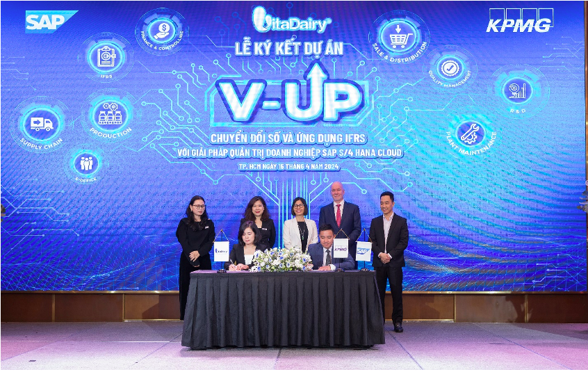 VitaDairy và KPMG Việt Nam ký kết khởi động dự án chuyển đối số V - UP