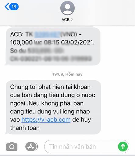 Xuất hiện hàng loạt tin nhắn lừa đảo từ SMS Brand ngân hàng - Ảnh 1.